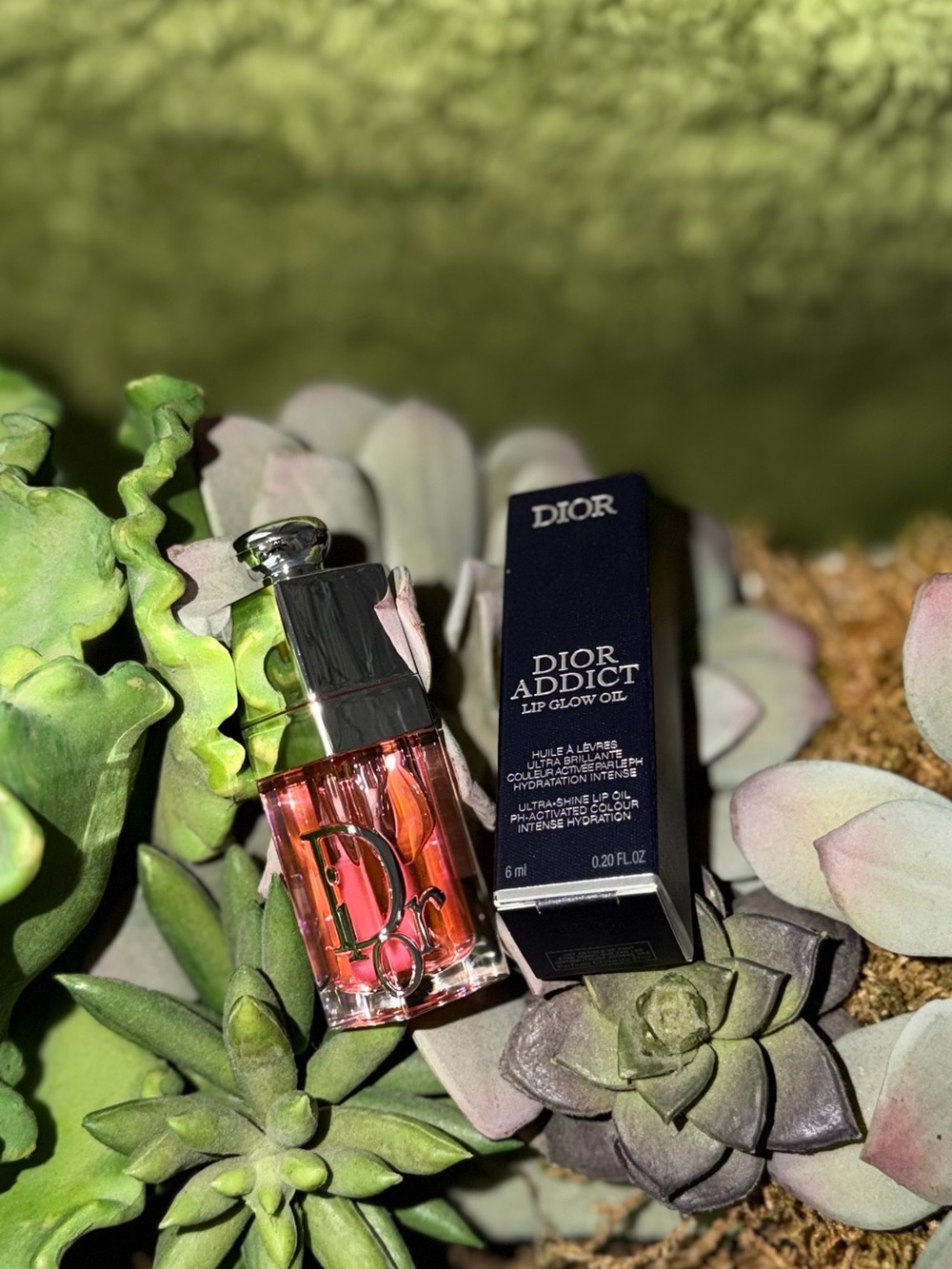 Dior Addict Lip Glow Oil - Rose Pink and Silver Accents